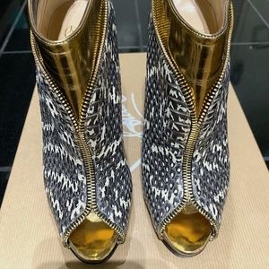 Christian Louboutin Col Zippe Booties 120mm